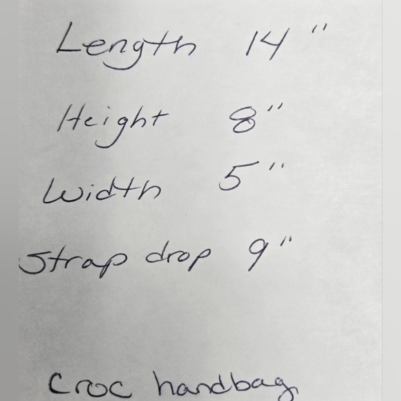 Sag Harbor Brown Shoulder Bag Purse  Croc Embossed Pattern - Picture 9 of 9